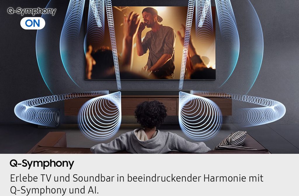 Samsung Q - series Q - Serie Soundbar HW - Q995GF 11.1.4 - Kanal Subwoofer & Rücklautsprecher (2025), 11.1.4 Kanäle, DTS:X, Dolby TrueHD, Dolby Atmos, DTS Digital Surround, Dolby Digital, Game Pro, Kabellos, Separat, Titan, Schwarz