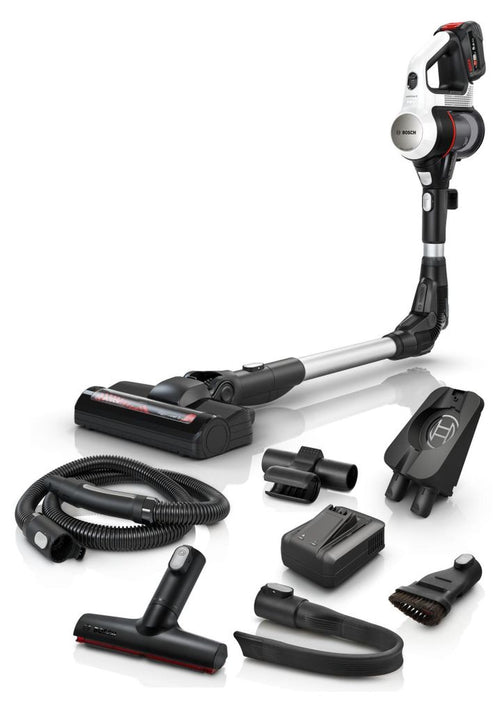 Bosch BSS715CARP, 2 - in - 1 - Stabstaubsauger, Beutellos, Schwarz, Silber, Weiß, 0,3 l, Trocken, Filterung
