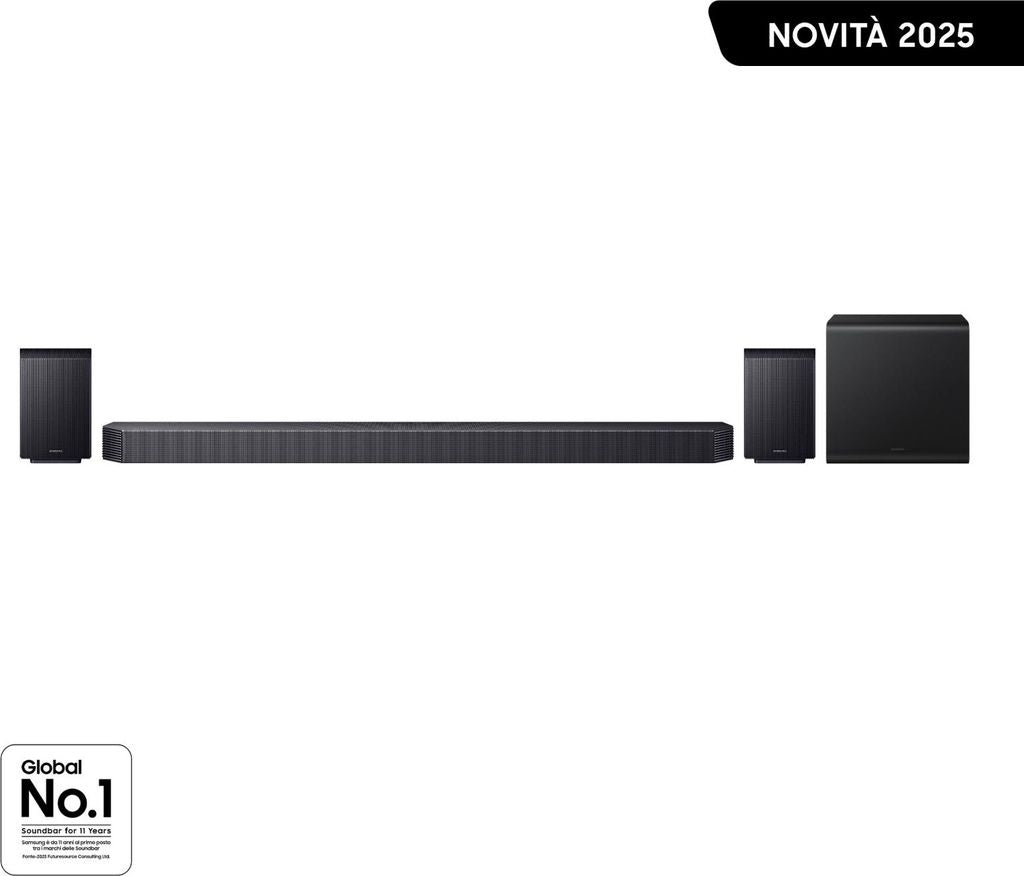 Samsung HW - Q930F/ZF, 9.1.4 Kanäle, 580 W, DTS 5.1, DTS Express, DTS - HD Master Audio, DTS:X, Dolby Atmos, Dolby Digital Plus, Dolby TrueHD, 140 W, Aktiver Subwoofer, Kabellos