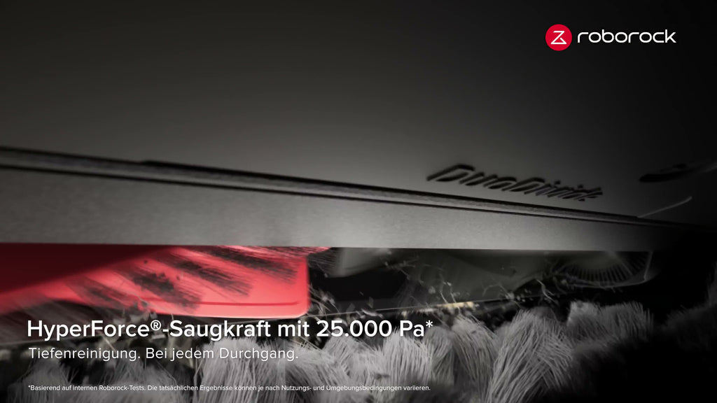roborock Qrevo Edge 2 Staubsauger Roboter, 25.000 Pa Saugroboter mit Wischfunktion Wischmopp - Hebefunktion, 80 °C Moppwäsche mit heißem Wasser, Schwarz