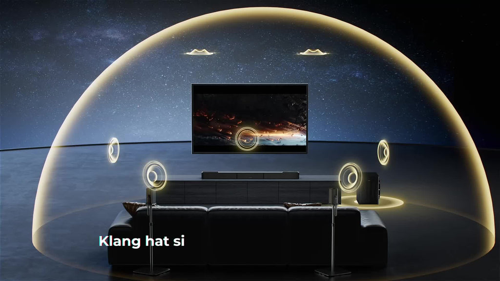 Ultimea Skywave Series 5.1.2 Kanal Dolby Atmos Soundbar, 530 - W Wireless - Surround - Sound - System, 4K - HDR - Pass - Through, HDMI eARC, Bluetooth 5.4