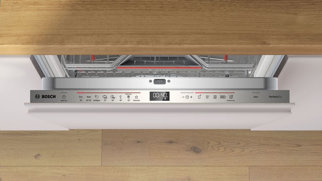 Bosch Serie 6 SMV6ZCX16E, Voll integriert, Standardgröße (60 cm), Edelstahl, 14 Maßgedecke, B, 40 dB