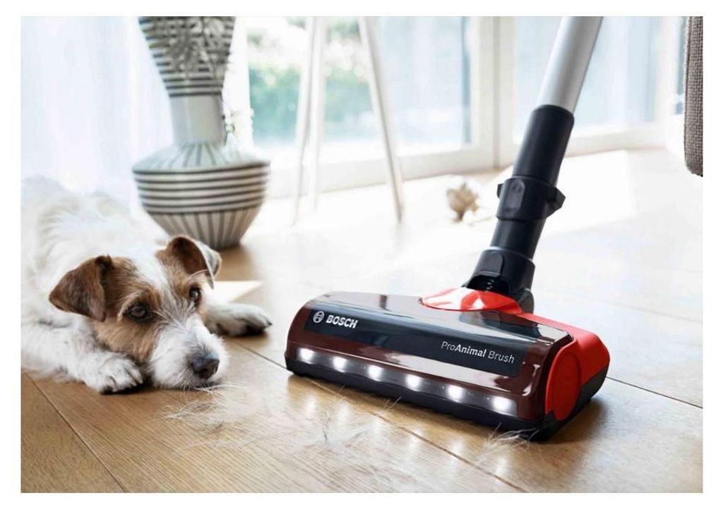 Bosch BBS711ANM Stabstaubsauger/Elektrischer Besen Beutellos 0,3 l Schwarz Rot Edelstahl