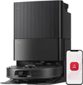 roborock Qrevo S5V Saugroboter mit Wischfunktion, 12.000Pa, Zero - Tangle System, Warmlufttrocknung, Multifunktions - Dockingstation (Schwarz)