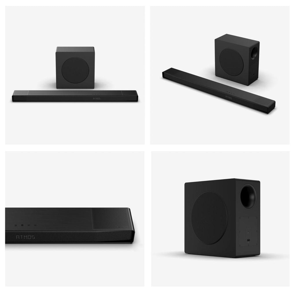 Hisense 3.1.2 CH Soundbar, 440 W, 3.1.2 Kanäle, 440 W, DTS:X, Dolby Atmos, 240 W, 20000 Hz, Kabellos