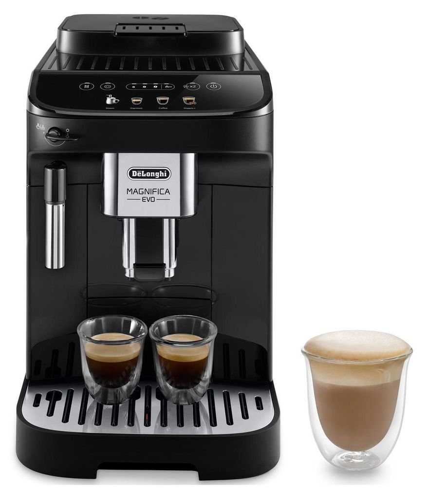 De'Longhi De’Longhi Magnifica Evo ECAM290.22.B, Espressomaschine, 1,8 l, Kaffeebohnen, Gemahlener Kaffee, Eingebautes Mahlwerk, 1450 W, Schwarz