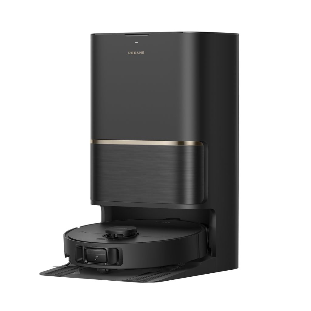 Dreame L50 Ultra AE Saugroboter mit Wischfunktion,28.000Pa Saugleistung,Automatische Entleerungsstation,Ausziehbare Seitenbürste,DryBoard,Schwarz