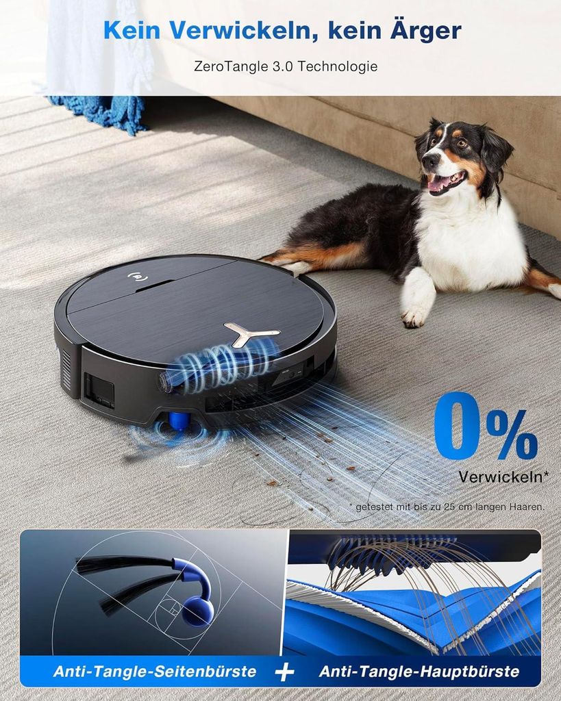 Ecovacs DEEBOT X9 Pro Omni Schwarz Saugroboter mit Wischfunktion, Staubsauger Roboter mit 16.600 Pa, All - in - One Omni Station