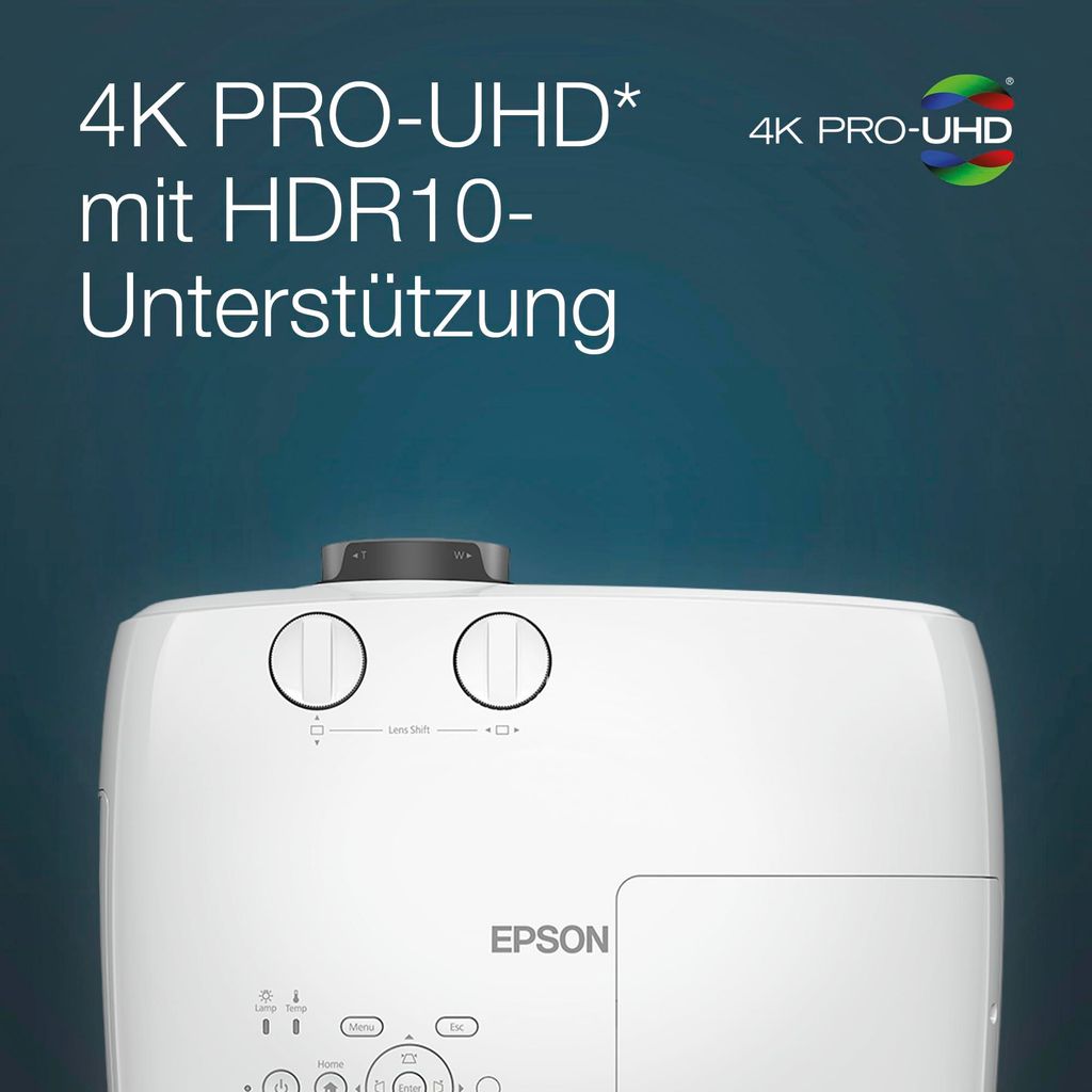 Epson EH - TW7000, 3000 ANSI Lumen, 3LCD, UHD 4K (3840x2160), 40000:1, 16:9, 1016 - 12700 mm (40 - 500")