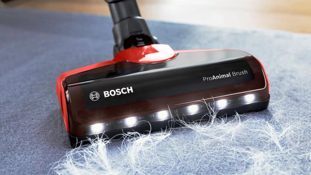 Bosch BBS711ANM Stabstaubsauger/Elektrischer Besen Beutellos 0,3 l Schwarz Rot Edelstahl