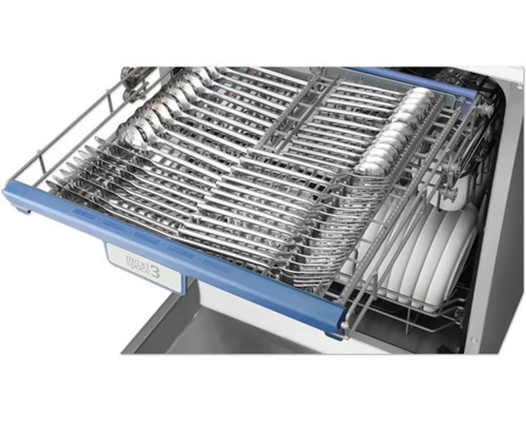 Amica EGSP 574 100 E, Halb integriert, Standardgröße (60 cm), Weiß, Edelstahl, Tasten, LED