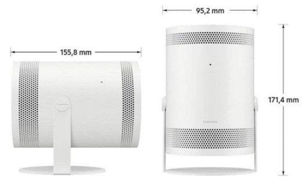 Samsung The Freestyle 2nd Gen., 1080p (1920x1080), 762 - 2540 mm (30 - 100"), Auto, Wi - Fi 5 (802.11ac), High Dynamic Range 10+ (HDR10 Plus), Hybrid Log - Gamma (HLG), Samsung TV Plus