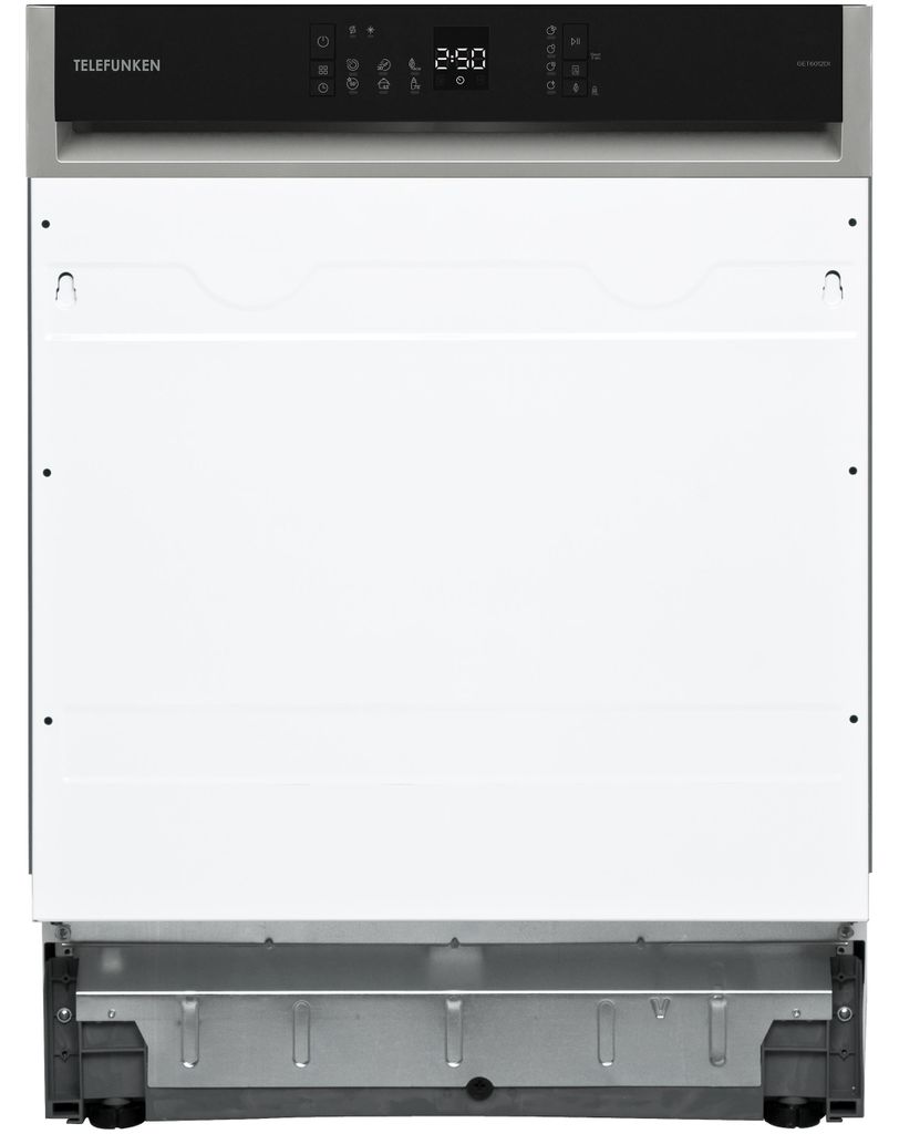 TELEFUNKEN Geschirrspüler 60 cm teilintegrierbar, Einbau Spülmaschine, 12 Maßgedecke, 6 Programme, AquaStop, GET6012DI