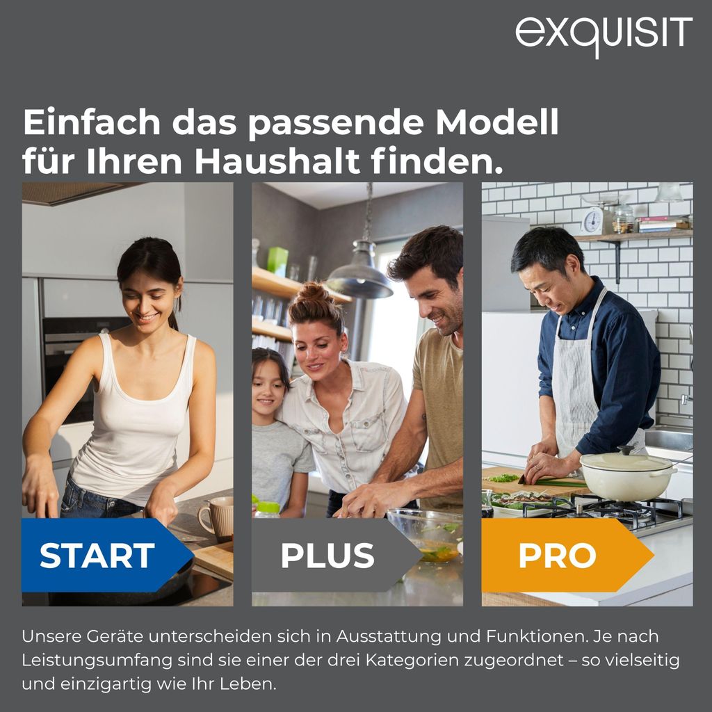 Exquisit Geschirrspüler, 12 Maßgedecke, Stand - /Unterbaugerät, 6 Programme, LED - Anzeige, Auto Door Open, GSP6312 - 030D weiss