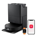roborock Qrevo Edge 2 Staubsauger Roboter, 25.000 Pa Saugroboter mit Wischfunktion Wischmopp - Hebefunktion, 80 °C Moppwäsche mit heißem Wasser, Schwarz