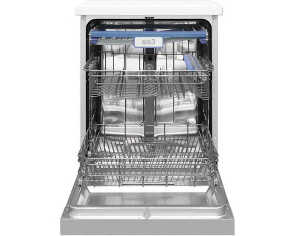 Amica EGSP 574 100 E, Halb integriert, Standardgröße (60 cm), Weiß, Edelstahl, Tasten, LED