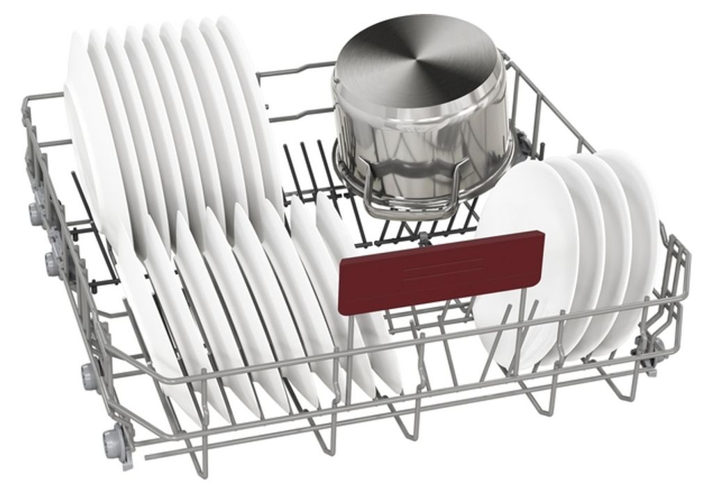 Neff N 50, Voll integriert, Standardgröße (60 cm), Silber, Weiß, Tasten, Kabellos, LED