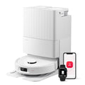 roborock QV 35S Staubsauger Roboter, 10.000 Pa Saugroboter (Upgrade von Qrevo Plus), Anti - Tangle - Bürsten, Anhebbare Schleudermopps (Weiß)