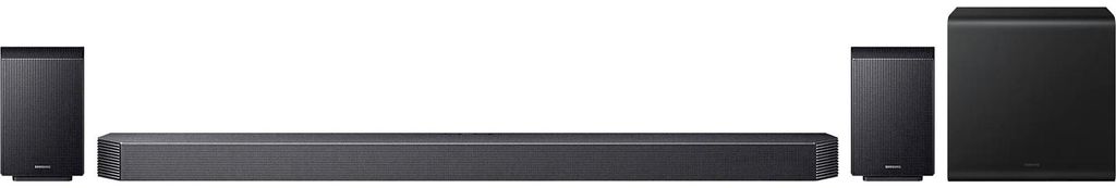 Samsung Q - series Q - Serie Soundbar HW - Q935GF 9.1.4 - Kanal Subwoofer & Rücklautsprecher (2025), 9.1.4 Kanäle, DTS Digital Surround, DTS:X, Dolby Atmos, Dolby Digital, Dolby TrueHD, Game Pro, Kabellos, Separat, Schwarz, Titan