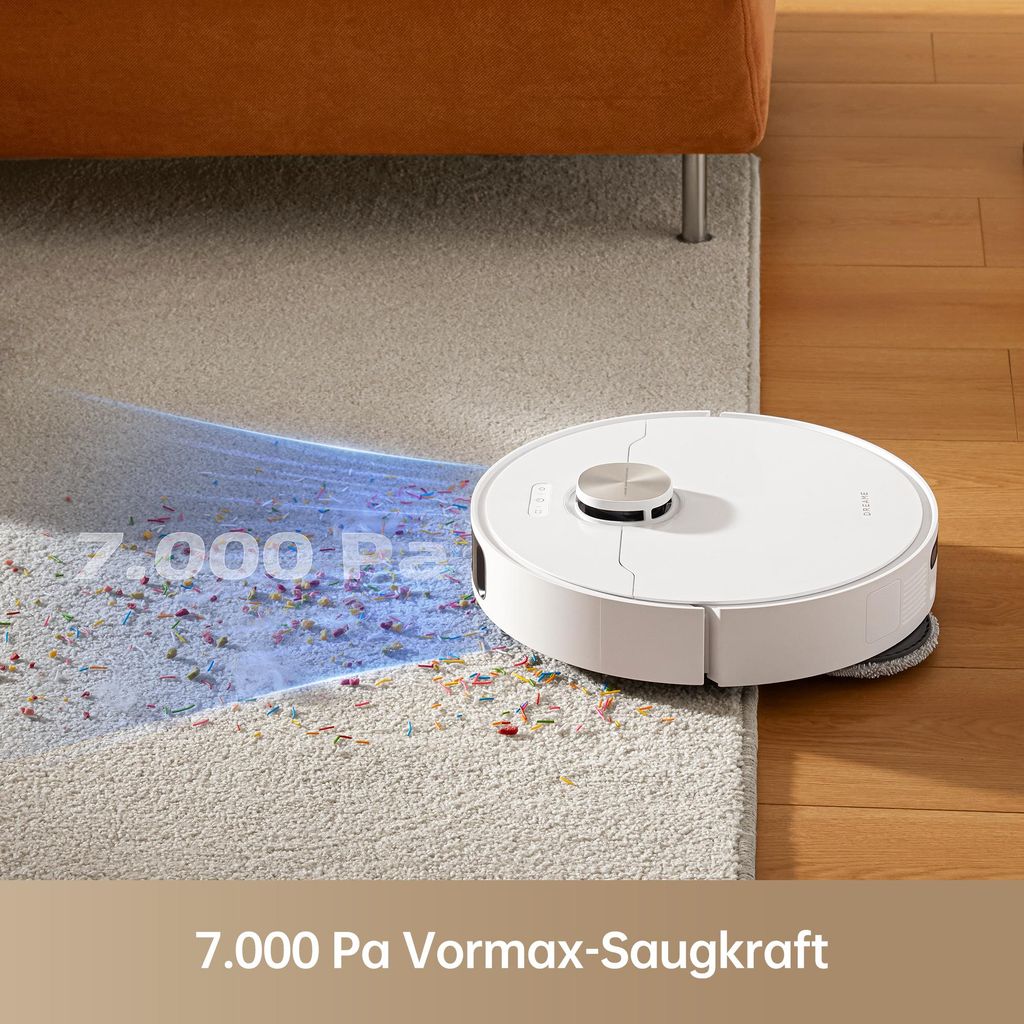 Dreame L10s Pro Ultra Heat Roboter Saugroboter mit Wischfunktion,Automatische Moppreinigung,heißem Wasser,7000Pa,Doppelte Mopp - und Bodenreinigung