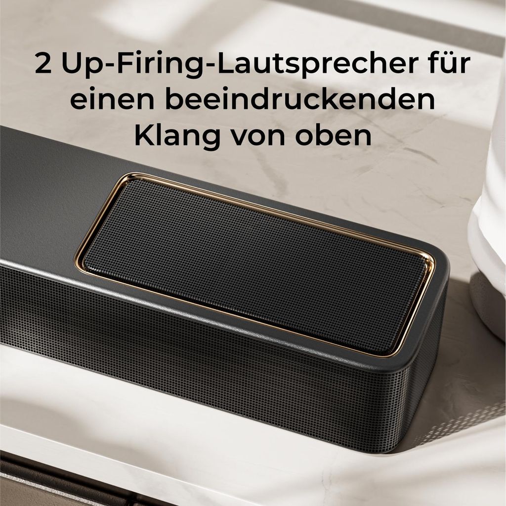 Ultimea Skywave Series 5.1.2 Kanal Dolby Atmos Soundbar, 530 - W Wireless - Surround - Sound - System, 4K - HDR - Pass - Through, HDMI eARC, Bluetooth 5.4