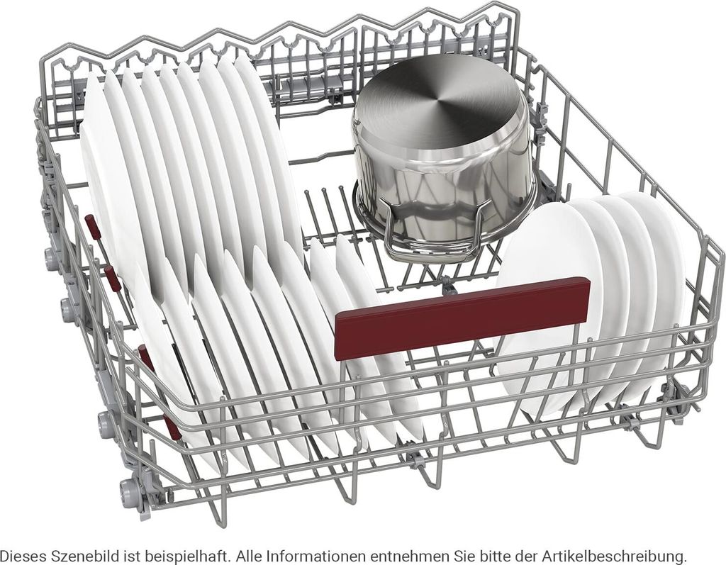 Neff S245ECS15E, Halb integriert, Standardgröße (60 cm), Gebürsteter Stahl, Edelstahl, Tasten, 1,75 m