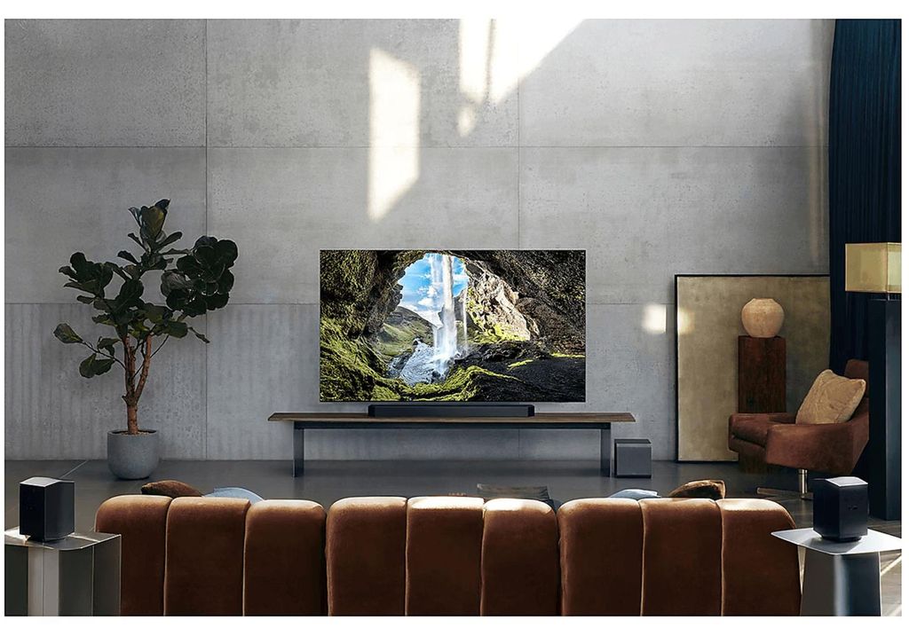 Samsung Q - series Q - Serie Soundbar HW - Q995GF 11.1.4 - Kanal Subwoofer & Rücklautsprecher (2025), 11.1.4 Kanäle, DTS:X, Dolby TrueHD, Dolby Atmos, DTS Digital Surround, Dolby Digital, Game Pro, Kabellos, Separat, Titan, Schwarz