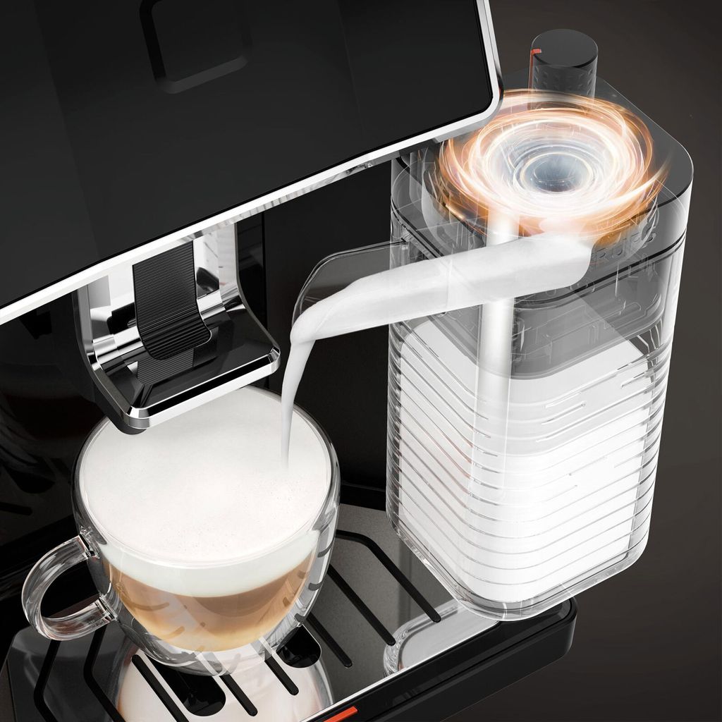 Krups EA9128D, Espressomaschine, Kaffeebohnen, Eingebautes Mahlwerk, Schwarz