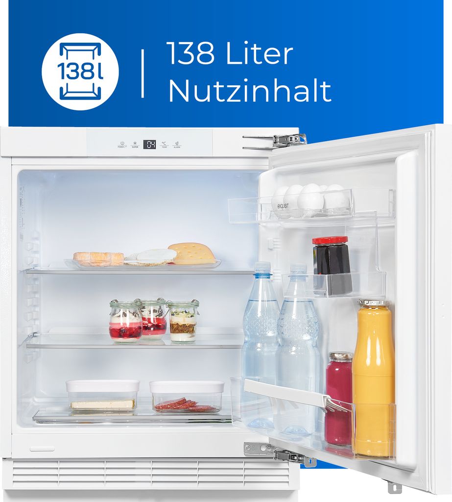 Exquisit Unterbau - Kühlschrank UKS140 - V - FE - 010D
