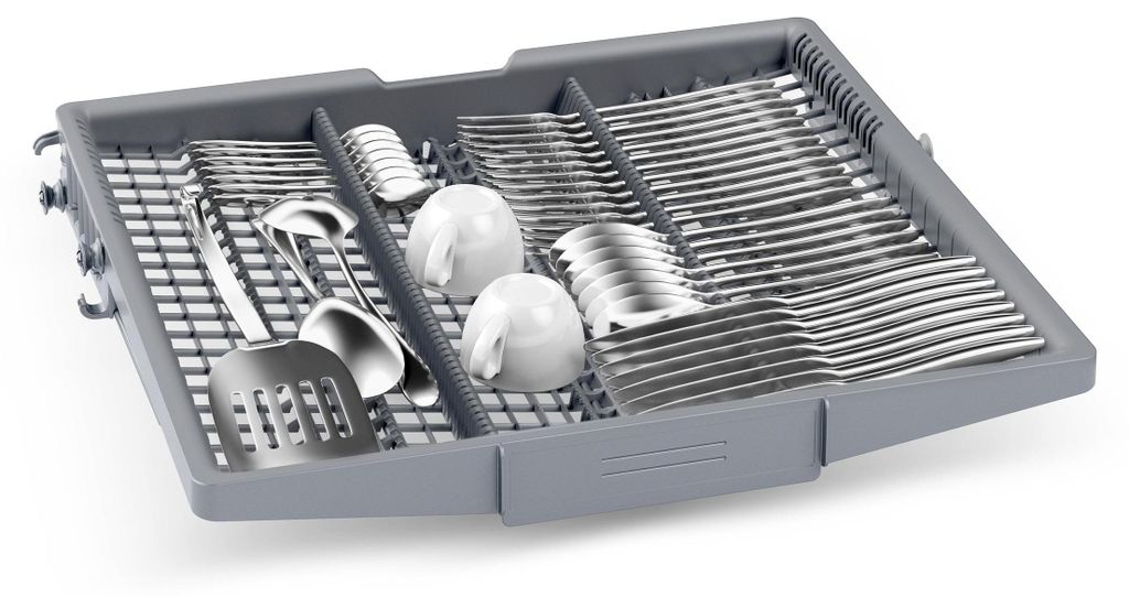 Neff N 50, Voll integriert, Standardgröße (60 cm), Silber, Weiß, Tasten, Kabellos, LED