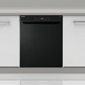 Sharp QW - NA3YU42AM - DE unterbaufähiger Geschirrspüler mit Besteckschublade (60cm), (14 Gedecke, EEK A), (9 Programme, AquaStop), Mattschwarz
