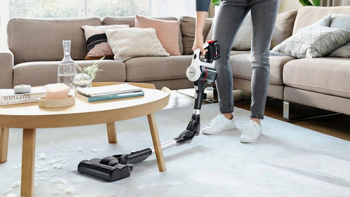Bosch BSS715CARP, 2 - in - 1 - Stabstaubsauger, Beutellos, Schwarz, Silber, Weiß, 0,3 l, Trocken, Filterung