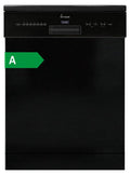 KKT KOLBE Küchentechnik KKT KOLBE 60 cm Geschirrspüler Spülmaschine Schwarz Silber Freistehend, Unterbaufähig, Besteckschublade, LED - Beleuchtung, Automatische Türöffnung, höhenverstellbar, 7 Programme, 14 Maßgedecke, DW60FSS