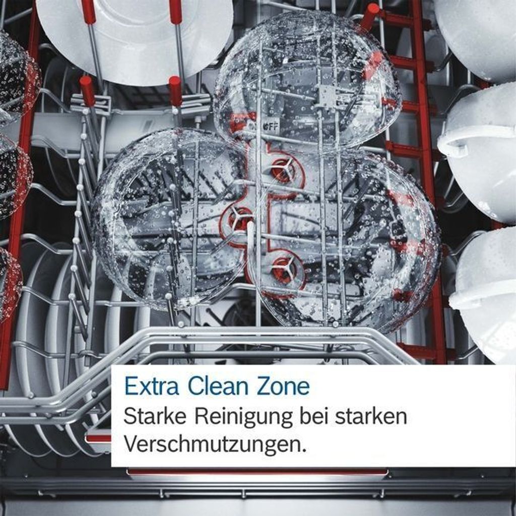Bosch Serie 6 SMV6ZCX16E, Voll integriert, Standardgröße (60 cm), Edelstahl, 14 Maßgedecke, B, 40 dB
