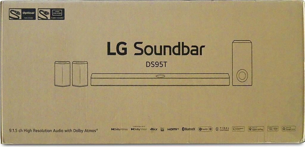 LG DS95TR, 9.1.5 Kanäle, 810 W, DTS Digital Surround, DTS:X, Dolby Atmos, Dolby Digital, Bass Blast, Spiel, Film, Musik, Sport, 96 kHz, Kabellos