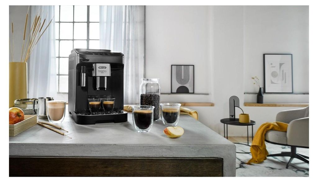 De'Longhi De’Longhi Magnifica Evo ECAM290.22.B, Espressomaschine, 1,8 l, Kaffeebohnen, Gemahlener Kaffee, Eingebautes Mahlwerk, 1450 W, Schwarz