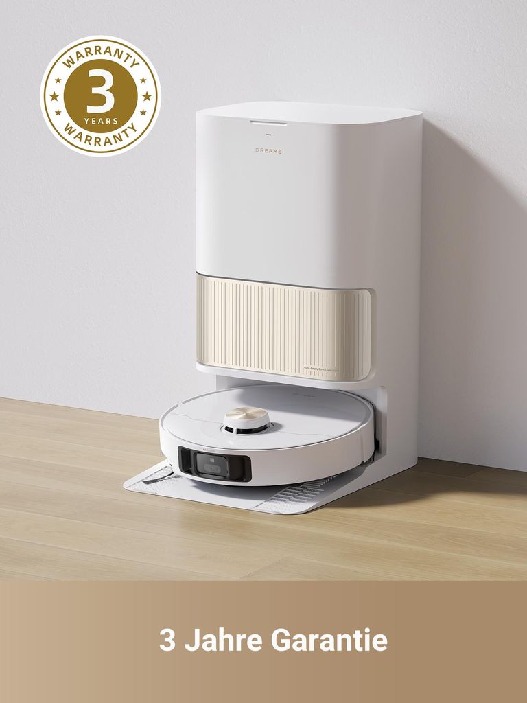 Dreame L40 Ultra Roboter Staubsauger mit Wischfunktion,11KPa Saugleistung,65°C selbstreinigendem,0 tangle Bürste,Obstacle Avoidance,All - in - One - Dock