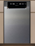 Bauknecht BK6UC11BS7A0X, Unterbau, Single (45 cm breit), Edelstahl, Schwarz, Weiß, Tasten