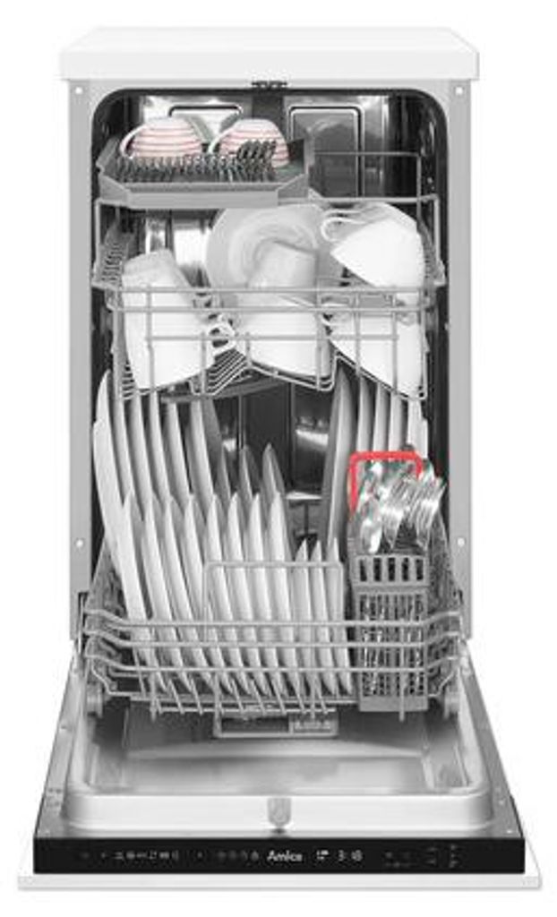 Amica EGSPV 586 901, Voll integriert, Single (45 cm breit), Schwarz, Tasten, LED, 1,5 m
