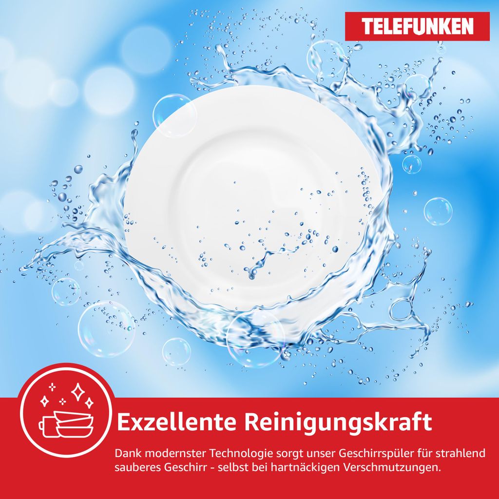 TELEFUNKEN Unterbau - Geschirrspüler - EU - 6014 - C - I