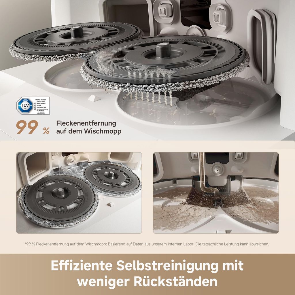 Dreame L10s Ultra Gen3 Staubsauger Roboter mit Wischfunktion&Selbstreinigender Mopp,25KPa Saugleistung,Haustiermodus,All - in - One Dock,Teppichreinigung