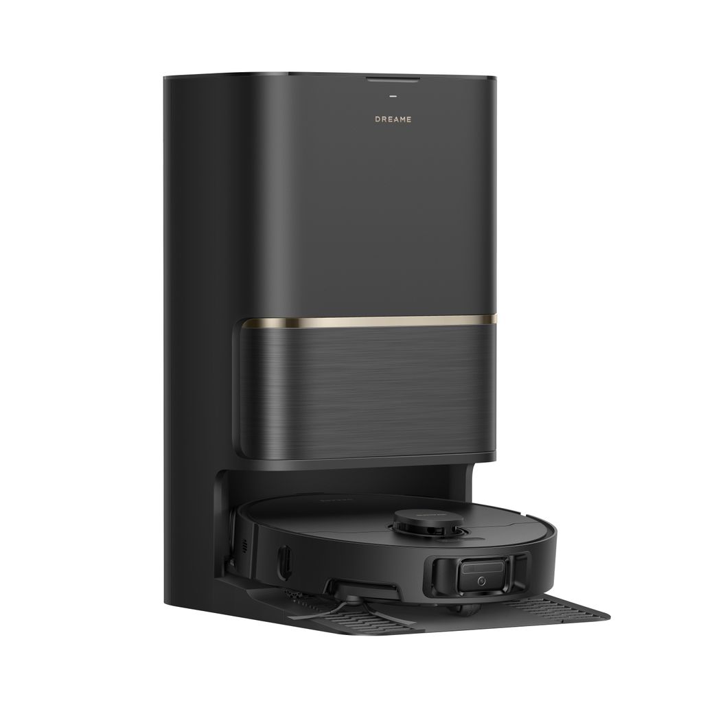 Dreame L50 Ultra AE Saugroboter mit Wischfunktion,28.000Pa Saugleistung,Automatische Entleerungsstation,Ausziehbare Seitenbürste,DryBoard,Schwarz