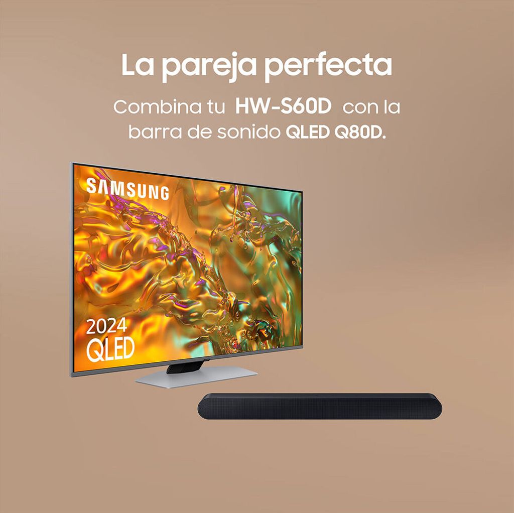 Samsung HW - S60D, 5.0 Kanäle, DTS Express, DTS - HD Master Audio, DTS:X, Dolby Atmos, Dolby Digital Plus, Dolby TrueHD, Schwarz, AAC, AIFF, ALAC, FLAC, MP3, OGG, WAV, Amazon Alexa & Google Assistant, Verkabelt & Kabellos
