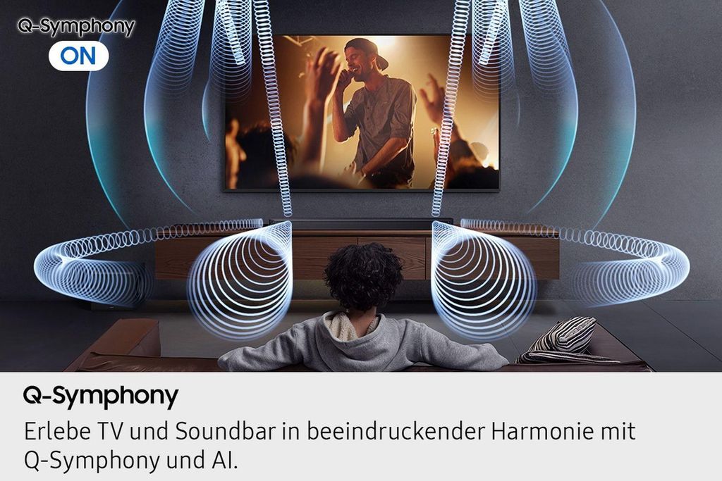 Samsung Q - series Q - Serie Soundbar HW - Q935GF 9.1.4 - Kanal Subwoofer & Rücklautsprecher (2025), 9.1.4 Kanäle, DTS Digital Surround, DTS:X, Dolby Atmos, Dolby Digital, Dolby TrueHD, Game Pro, Kabellos, Separat, Schwarz, Titan