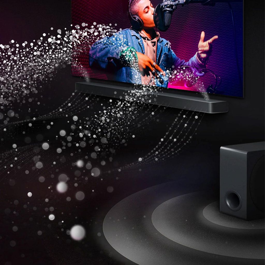 LG DS90TR, 7.1.3 Kanäle, 670 W, DTS Digital Surround, DTS:X, Dolby Atmos, Dolby Digital, AI Sound Pro, Bass Blast, Bass Blast+, Spiel, Musik, Sport, 96 kHz, 4 Ohm