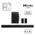 Ultimea Skywave Series 5.1.4 Professionelle Soundbar mit Dolby Atmos, 5.1.4 Surround Sound System mit 8" Subwoofer & 2 kabellosen Rear - Lautsprechern