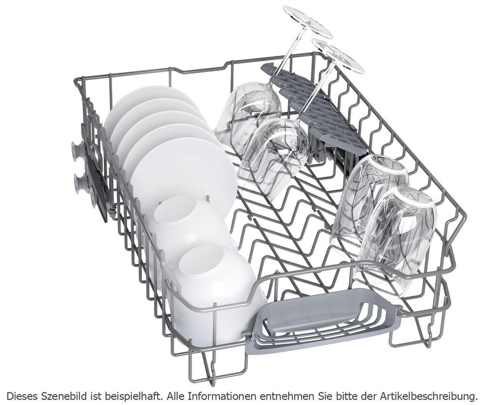 Bosch Serie 4 SPU4HMS10E, Unterbau, Single (45 cm breit), Edelstahl, Schwarz, Tasten, 1,75 m