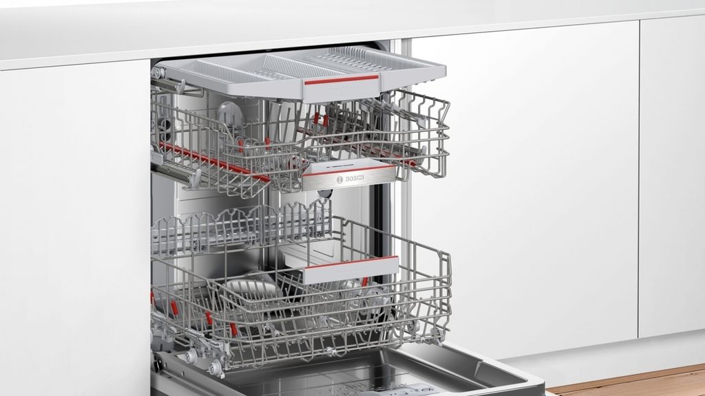 Bosch Serie 6 SMV6ZCX16E, Voll integriert, Standardgröße (60 cm), Edelstahl, 14 Maßgedecke, B, 40 dB